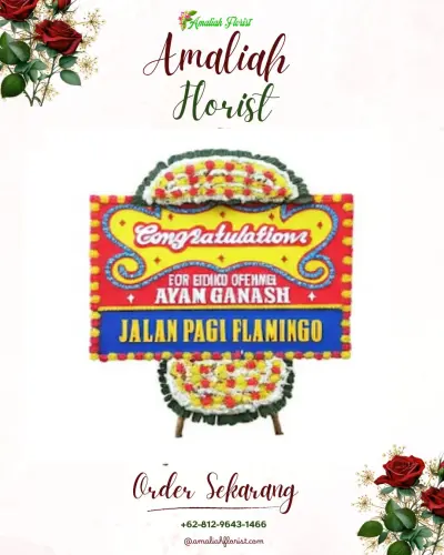Bunga Papan Congratulation di Penyalahan